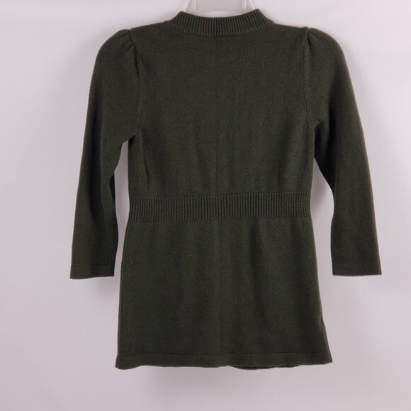 Ann Taylor Petite XSP Green Cardigan Sweater Womens Button Down 3/4 Sleeve - Picture 2 of 13